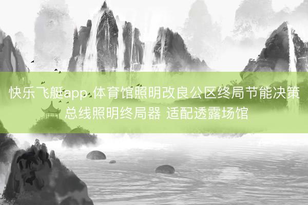 快乐飞艇app 体育馆照明改良公区终局节能决策 总线照明终局器 适配透露场馆
